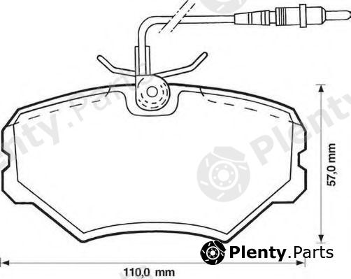  JURID part 571857J Brake Pad Set, disc brake