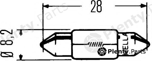  HELLA part 8GM002094-241 (8GM002094241) Bulb; Bulb, indicator; Bulb, stop light; Bulb, position-/outline lamp