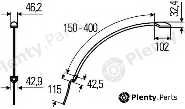  HELLA part 2JA343720-011 (2JA343720011) Reading Light