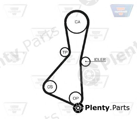  OPTIBELT part ZRK1095 Timing Belt