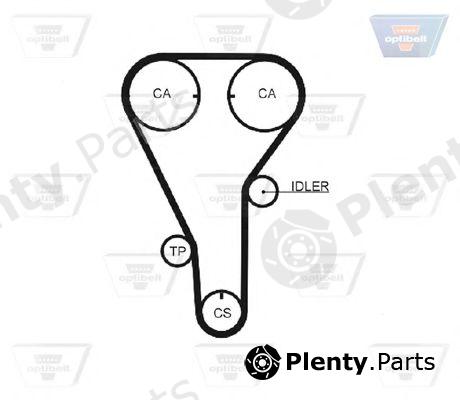  OPTIBELT part ZRK1210 Timing Belt