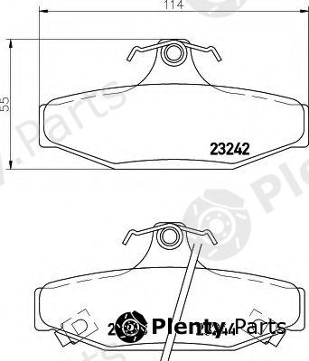  HELLA part 8DB355009-571 (8DB355009571) Brake Pad Set, disc brake