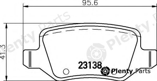  HELLA part 8DB355018-531 (8DB355018531) Brake Pad Set, disc brake