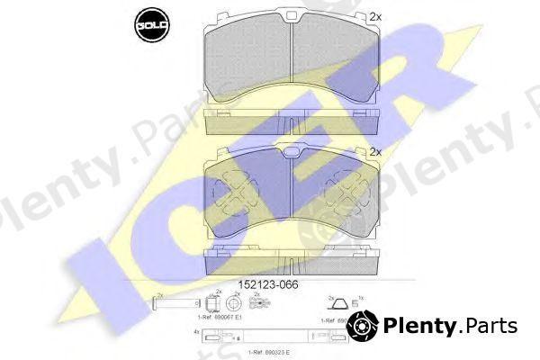  ICER part 152123-066 (152123066) Brake Pad Set, disc brake