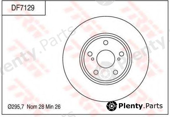  TRW part DF7129 Brake Disc