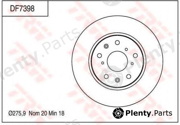  TRW part DF7398 Brake Disc