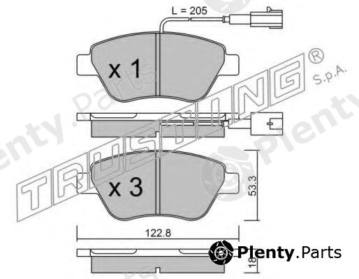  TRUSTING part 330.0 (3300) Brake Pad Set, disc brake