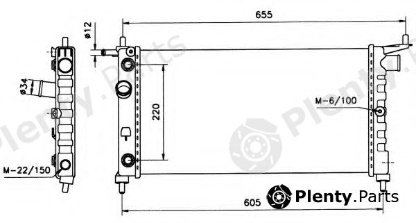  NRF part 50552 Radiator, engine cooling