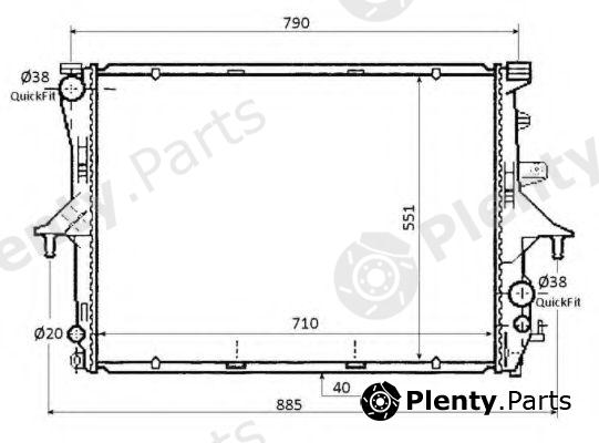  NRF part 53864 Radiator, engine cooling