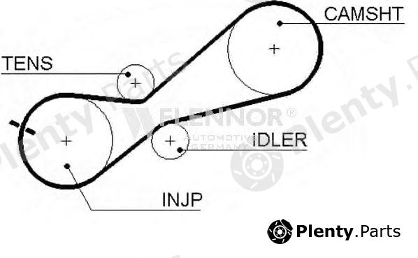  FLENNOR part 4234V Timing Belt
