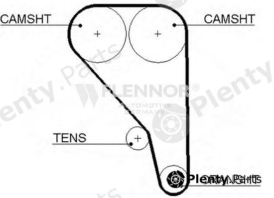  FLENNOR part 4322V Timing Belt