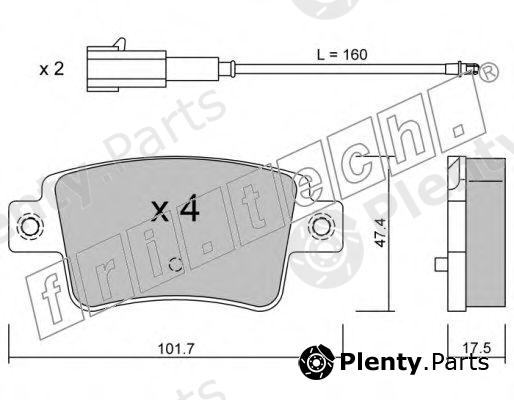  fri.tech. part 721.1 (7211) Brake Pad Set, disc brake