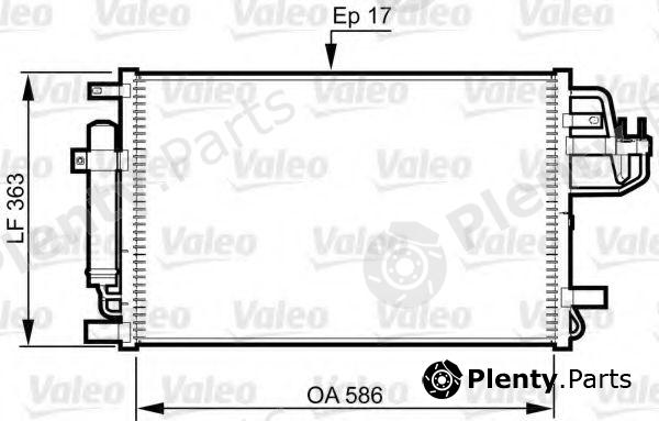  VALEO part 814347 Condenser, air conditioning