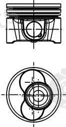  KOLBENSCHMIDT part 99833600 Piston