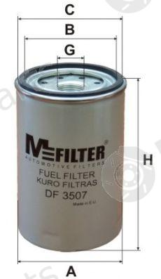  MFILTER part DF3507 Fuel filter