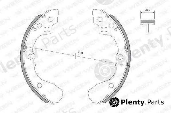  WEEN part 152-2348 (1522348) Brake Shoe Set