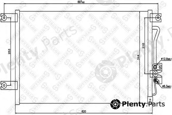  STELLOX part 10-45580-SX (1045580SX) Condenser, air conditioning