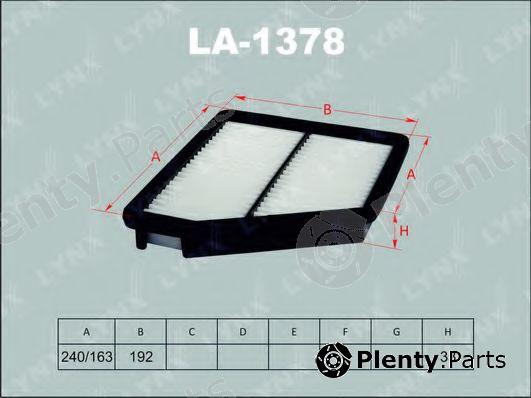  LYNXauto part LA1378 Air Filter