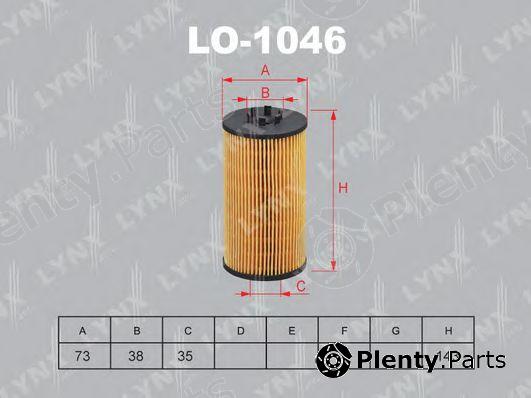 LYNXauto part LO-1046 (LO1046) Oil Filter