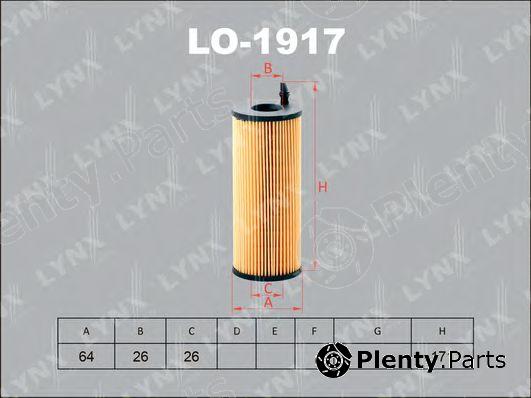 LYNXauto part LO-1917 (LO1917) Oil Filter