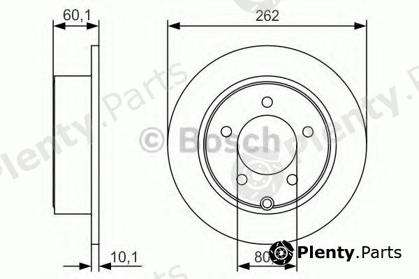  BOSCH part 0986479R05 Brake Disc