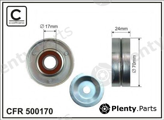  CAFFARO part 500170 Tensioner Pulley, v-ribbed belt