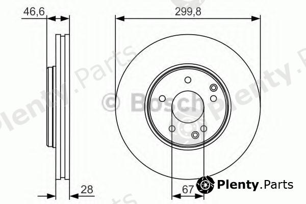  BOSCH part 0986479R79 Brake Disc