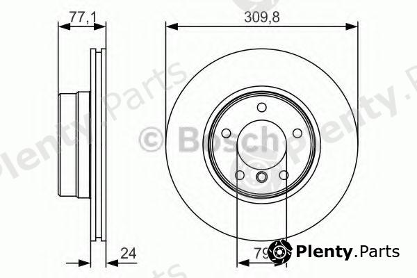  BOSCH part 0986479S29 Brake Disc