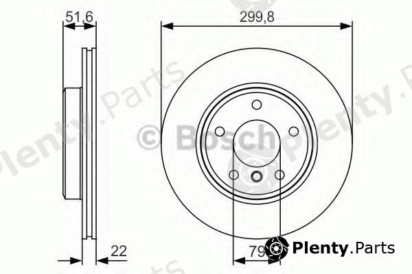  BOSCH part 0986479S32 Brake Disc