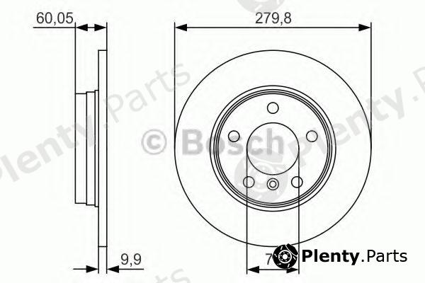  BOSCH part 0986479S34 Brake Disc