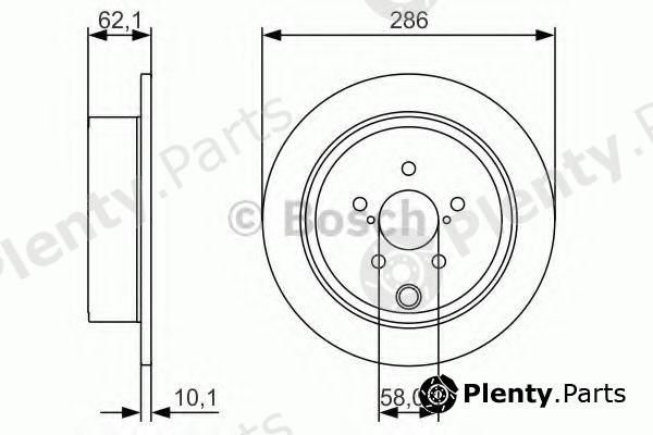  BOSCH part 0986479A10 Brake Disc