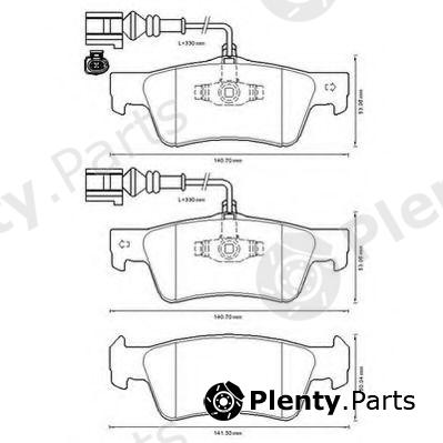 JURID part 573301J Brake Pad Set, disc brake