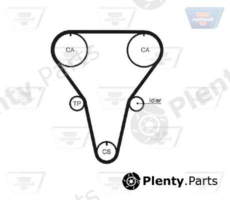 OPTIBELT part ZRK1281 Timing Belt