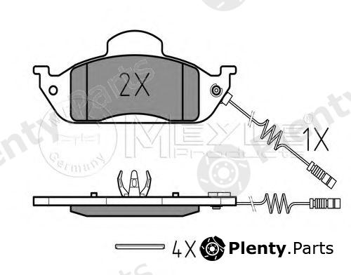  MEYLE part 0252319317/W (0252319317W) Brake Pad Set, disc brake