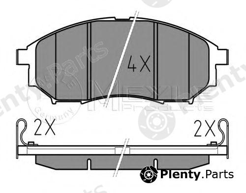  MEYLE part 0252369816/W (0252369816W) Brake Pad Set, disc brake