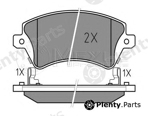  MEYLE part 0252376617/W (0252376617W) Brake Pad Set, disc brake