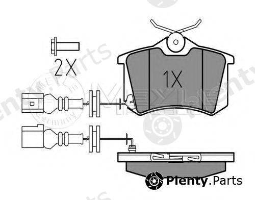  MEYLE part 0252382317/W (0252382317W) Brake Pad Set, disc brake