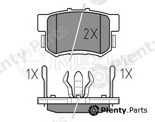  MEYLE part 0252423114/W (0252423114W) Brake Pad Set, disc brake