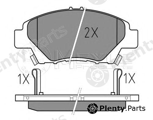  MEYLE part 0252497915/W (0252497915W) Brake Pad Set, disc brake