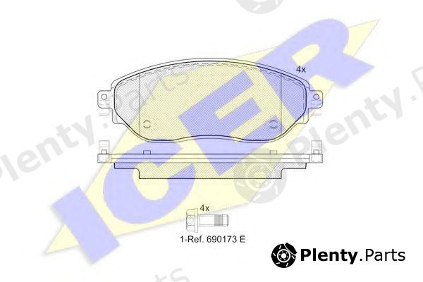  ICER part 142219 Brake Pad Set, disc brake