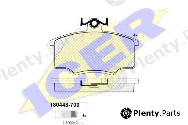  ICER part 180448 Brake Pad Set, disc brake