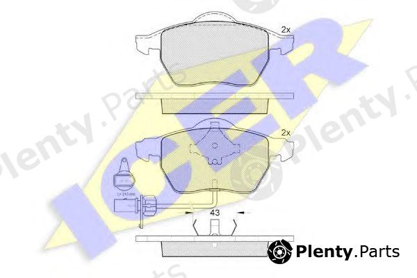  ICER part 181331-203 (181331203) Brake Pad Set, disc brake