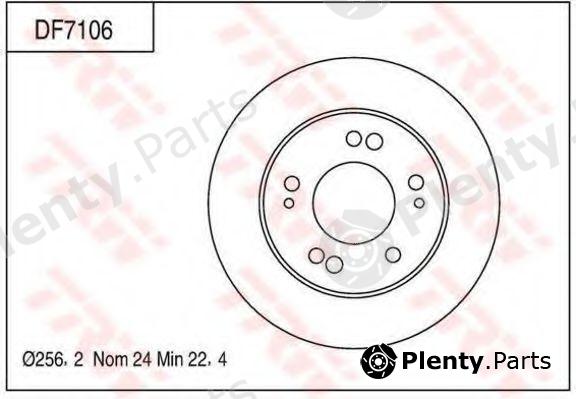  TRW part DF7106 Brake Disc