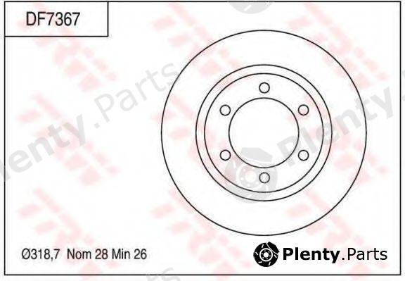  TRW part DF7367 Brake Disc