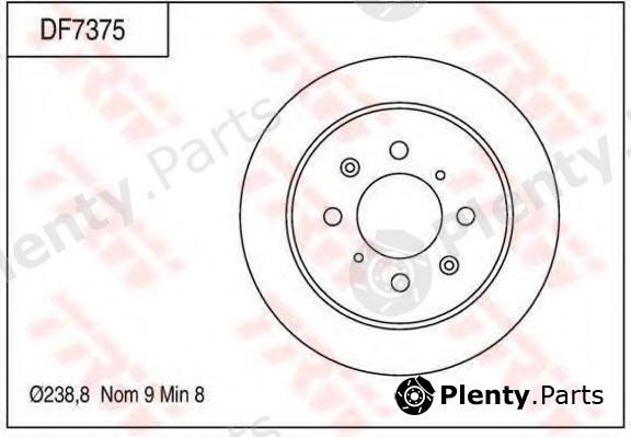  TRW part DF7375 Brake Disc