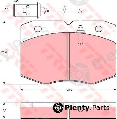  TRW part GDB1111 Brake Pad Set, disc brake
