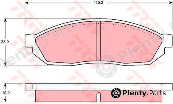 TRW part GDB254 Brake Pad Set, disc brake