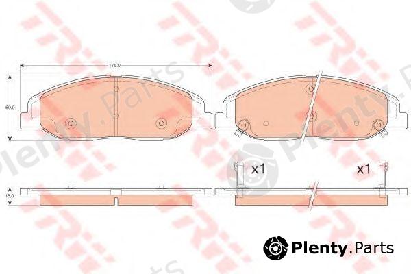  TRW part GDB4457 Brake Pad Set, disc brake