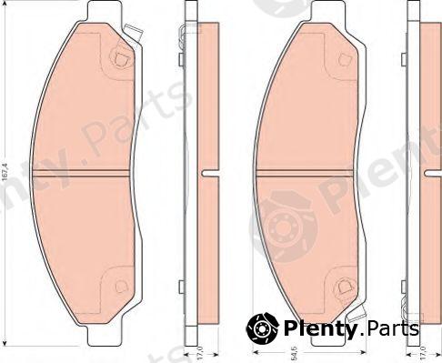  TRW part GDB7619 Brake Pad Set, disc brake