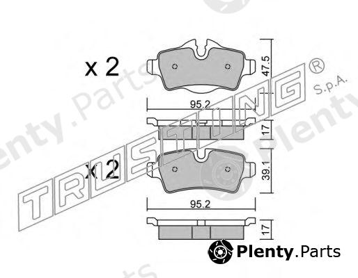  TRUSTING part 785.0 (7850) Brake Pad Set, disc brake